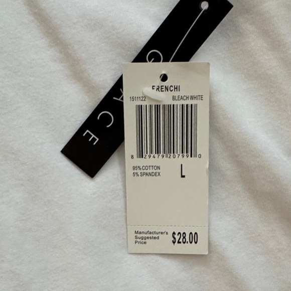 Grace Women's Classic White Short Sleeve Tee - Picture 5 of 9